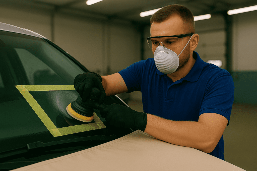 how to remove windscreen scratches